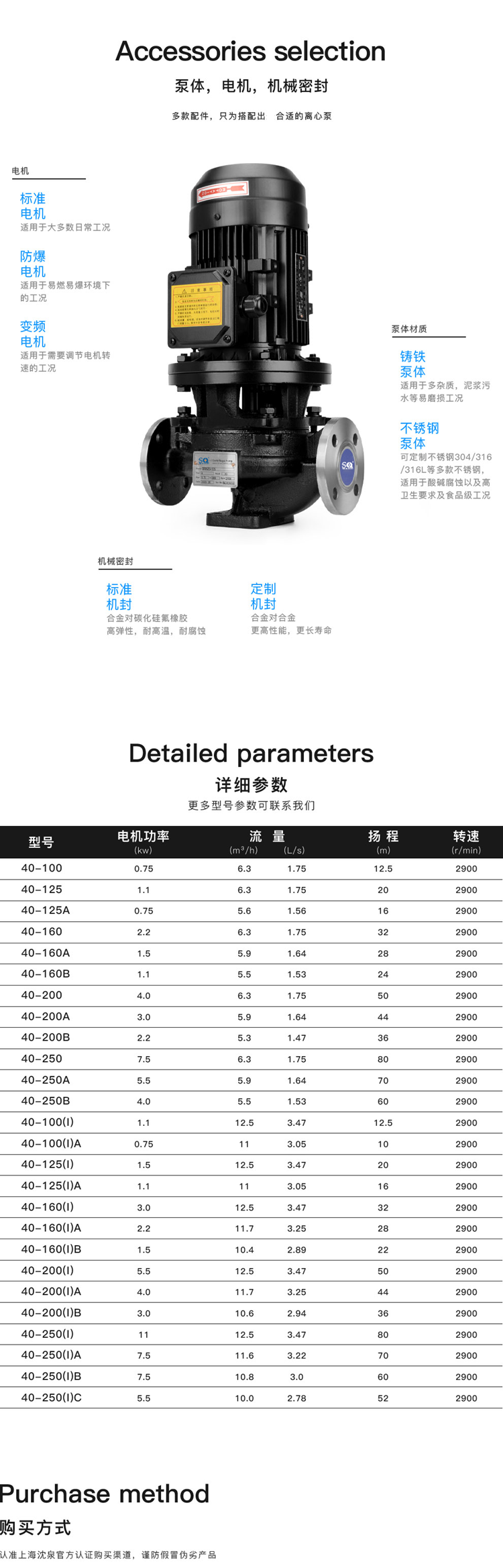 ISG型單級(jí)單吸立式管道離心泵